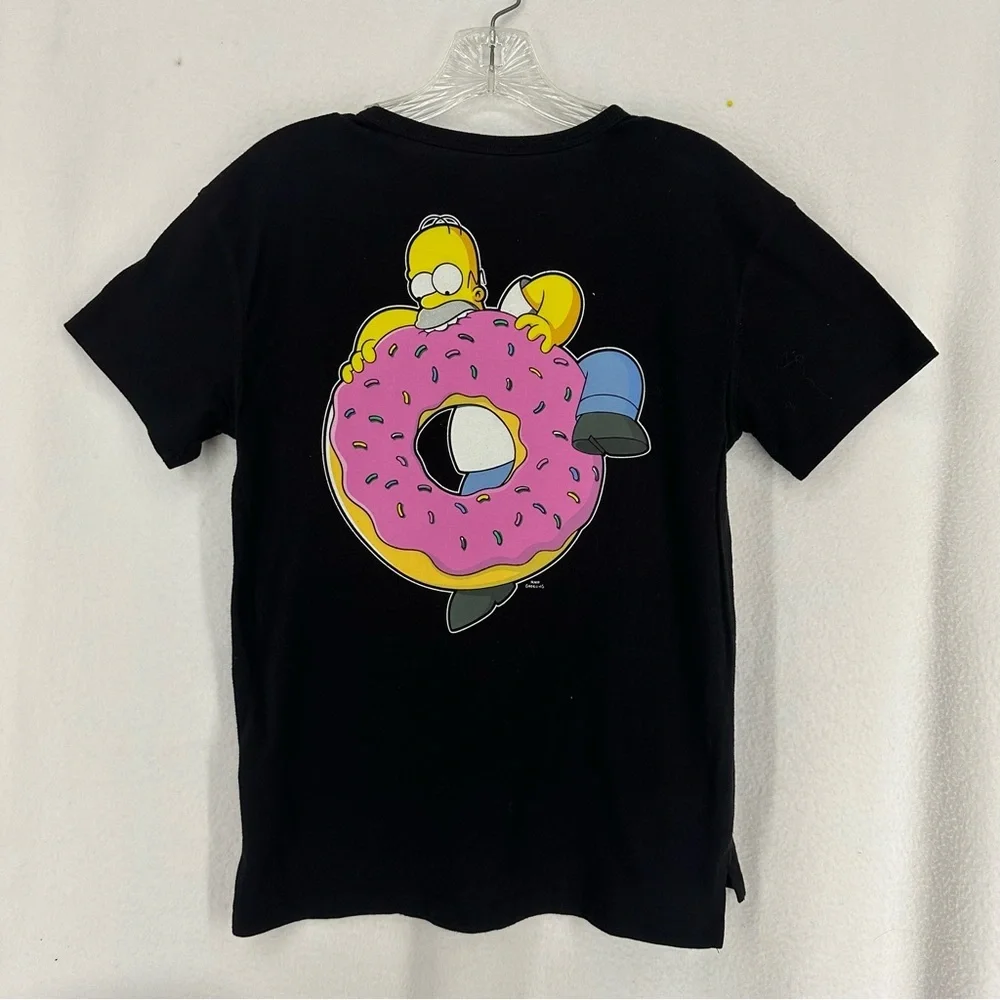 Old Navy Pop Sugar Homer Simpson Donut T Shirt Girls X-Large‎ Black
